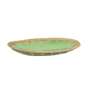 Centerpiece Romimex Orange Natural Ceramic Rattan 20 x 7 x 35 cm by Romimex, Ornaments - Ref: D1617222, Price: 64,71 €, Disco...