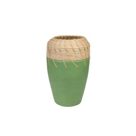 Vase Romimex Vert Naturel Céramique Rotin 20 x 30 x 20 cm de Romimex, Vases - Réf : D1617223, Prix : 74,98 €, Remise : %