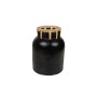 Florero Romimex Negro Natural Cerámica Ratán 15 x 17 x 15 cm de Romimex, Jarrones - Ref: D1617225, Precio: 55,45 €, Descuento: %