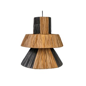 Ceiling Light Romimex Black Natural E27 220-240 V by Romimex, Pendant Lights - Ref: D1617237, Price: 114,03 €, Discount: %