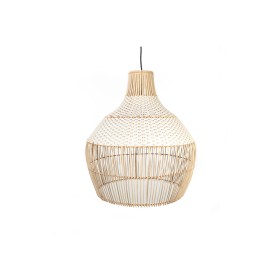 Lampadario Romimex Bianco Naturale E27 220-240 V di Romimex, Lampade a sospensione - Rif: D1617242, Prezzo: 170,69 €, Sconto: %