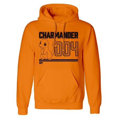 Sweat à capuche unisex Pokémon Charmander Line Art Orange de Pokémon, Sweatshirts - Réf : D0801139, Prix : 47,67 €, Remise : %