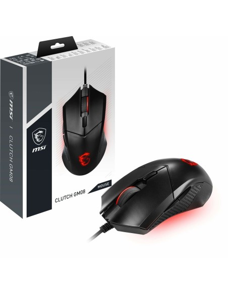 Mouse MSI Clutch GM08 Nero Rosso da MSI, Mouse - Ref: S7804840, Precio: 16,92 €, Descuento: %