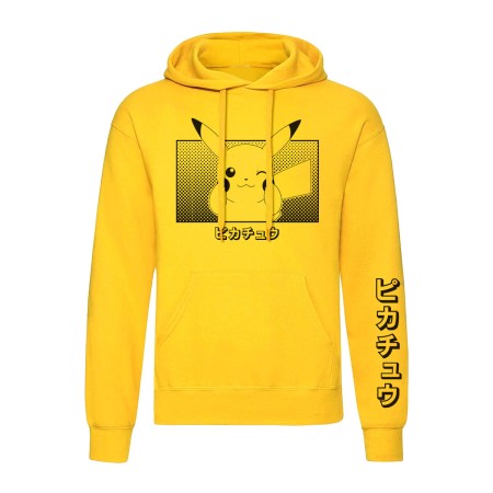 Polar com Capuz Unissexo Pokémon Pikachu Katakana Amarelo de Pokémon, Sweatshirts - Ref: D0801140, Preço: 49,49 €, Desconto: %