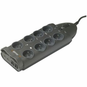 Schuko 8 Way Multi-socket Adapter INFOSEC S8 LAN TV Black by INFOSEC, Power Strips - Ref: S7180761, Price: 61,93 €, Discount: %