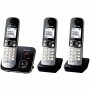 Kabelloses Telefon Panasonic KX-TG6823 Weiß Schwarz Schwarz/Silberfarben von Panasonic, Analoge Telefone - Ref: S7180795, Pre...