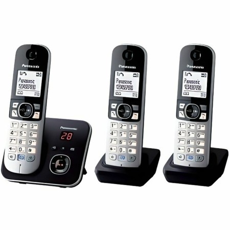 Kabelloses Telefon Panasonic KX-TG6823 Weiß Schwarz Schwarz/Silberfarben von Panasonic, Analoge Telefone - Ref: S7180795, Pre...