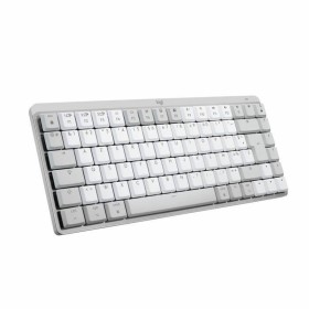 Drahtlose Tastatur Logitech MX Mini Mechanical for Mac Weiß Weiß/Grau Französisch AZERTY von Logitech, Tastaturen - Ref: S718...