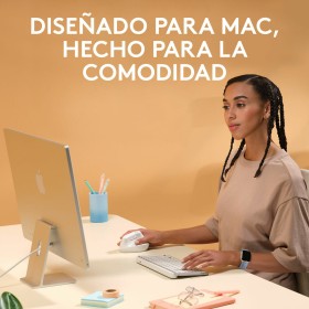 Rato Logitech Lift for MacmacOS/iPadOS/MacBook Pro/Macbook Bluetooth Branco Ergonómico de Logitech, Ratos - Ref: S7181231, Pr...