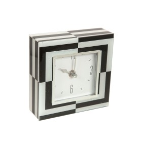 Reloj de Mesa Romimex Blanco Negro Vidrio 14 x 14 x 4 cm de Romimex, Relojes de escritorio - Ref: D1617330, Precio: 23,67 €, ...