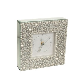 Horloge de table Romimex Argenté verre 18 x 18 x 5 cm de Romimex, Pendulettes de bureau - Réf : D1617333, Prix : 21,59 €, Rem...