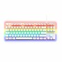 Clavier pour jeu The G-Lab Mercury AZERTY Blanc de The G-Lab, Claviers pour joueurs - Réf : S7181709, Prix : 65,63 €, Remise : %