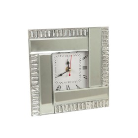 Table clock Romimex Silver Glass 20 x 20 x 5 cm by Romimex, Desk & Shelf Clocks - Ref: D1617338, Price: 24,85 €, Discount: %