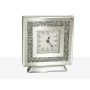 Table clock Romimex Silver Glass 20 x 23 x 6 cm by Romimex, Desk & Shelf Clocks - Ref: D1617340, Price: 84,47 €, Discount: %