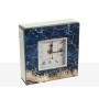 Horloge de table Romimex Bleu Doré verre 14 x 14 x 5 cm de Romimex, Pendulettes de bureau - Réf : D1617345, Prix : 15,89 €, R...