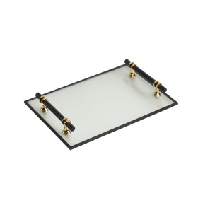 Plateau Romimex Transparent Doré Métal verre 31 x 4 x 20 cm de Romimex, Plats et plateaux - Réf : D1617356, Prix : 26,57 €, R...