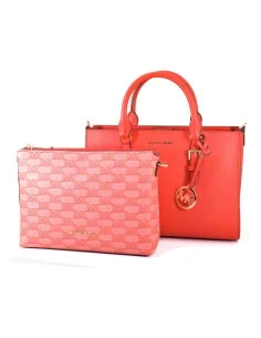 Borsa Donna Michael Kors CHARLOTE Rosso 30 x 20 x 12 cm da Michael Kors, Borse a spalla - Ref: S0378272, Precio: 243,20 €, De...