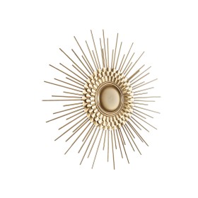 Espelho de parede Romimex Dourado Metal 80 x 80 x 6 cm de Romimex, Espelhos de parede - Ref: D1617378, Preço: 195,16 €, Desco...