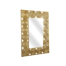 Espejo de pared Romimex Dorado Metal 96 x 67 x 8 cm de Romimex, Espejos de pared - Ref: D1617382, Precio: 214,68 €, Descuento: %