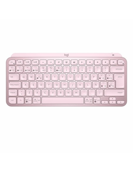 Teclado Logitech 920-010813 Cor de Rosa Qwerty espanhol | Tienda24 Tienda24.eu