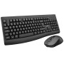 Keyboard and Mouse Bluestork Clavier Souris Sans Fil Black | Tienda24 - Global Online Shop Tienda24.eu