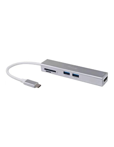 Hub USB Equip 133480 Grau | Tienda24 Tienda24.eu