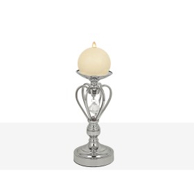 Portavelas Romimex Plateado Metal Vidrio 14 x 28 x 14 cm de Romimex, Candelabros y portavelas - Ref: D1617495, Precio: 48,25 ...