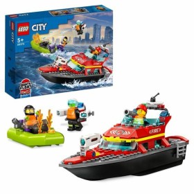 Playset Lego City 60373 The firefighters' rescue boat Multicolour 144 Pieces by Lego, Toy figures playsets - Ref: S7184845, P...