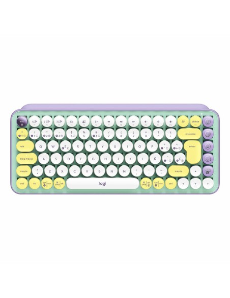 Teclado Inalámbrico Logitech POP Keys Wireless Qwerty Español | Tienda24 Tienda24.eu