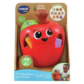 Juguete Interactivo para Bebés Vtech Baby Tourni Pomme Des Formes de Vtech Baby, Juguetes para apilar y encajar - Ref: S71849...