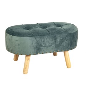 Banc Romimex Bleu Gris Bois 66 x 40 x 60 cm de Romimex, Bancs - Réf : D1617534, Prix : 237,75 €, Remise : %