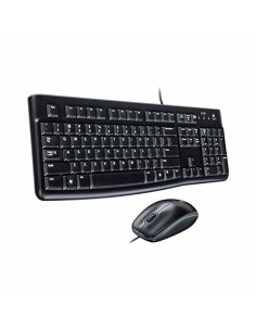 Teclado e Rato GEMBIRD KBS-UM-04 Preto Monocromática QWERTY Qwerty US | Tienda24 Tienda24.eu