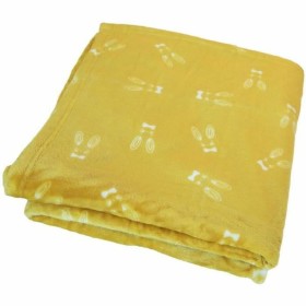 Couverture Domiva Jaune 100 x 150 cm de Domiva, Couvertures et plaids - Réf : S7185790, Prix : 31,15 €, Remise : %