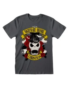 Camiseta de Manga Corta The Nightmare Before Christmas Top Hat Jack Grafito Unisex de The Nightmare Before Christmas, Camiset...