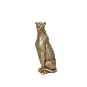 Decorative Figure Romimex Golden Leopard 12 x 25 x 8 cm by Romimex, Ornaments - Ref: D1617826, Price: 23,50 €, Discount: %