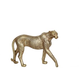 Decorative Figure Romimex Golden Resin Leopard 28 x 19 x 7 cm by Romimex, Collectables - Ref: D1617827, Price: 30,09 €, Disco...