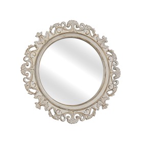 Wall mirror Romimex Natural Resin 34 x 34 x 2 cm Circular by Romimex, Wall-Mounted Mirrors - Ref: D1617839, Price: 50,31 €, D...