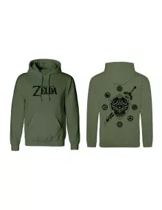 Polar com Capuz Unissexo The Legend of Zelda Logo and Shield Verde de The Legend of Zelda, Sweatshirts - Ref: D0800449, Preci...