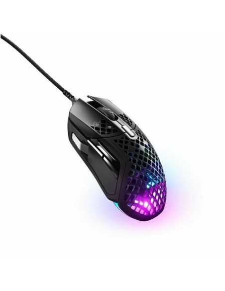 Souris SteelSeries Aerox 5 Noir Jeux Lumières LED Avec câble | Tienda24 Tienda24.eu