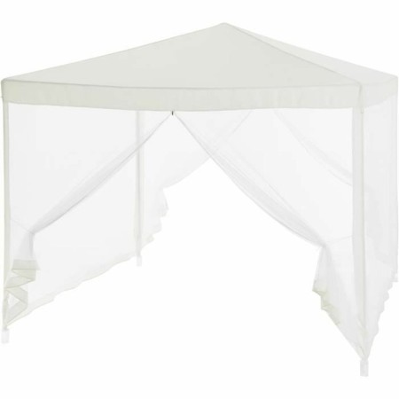 Tonnelle 140 Acier 100 % polyester 3 x 3 m Blanc de BigBuy Outdoor, Belvédères - Réf : S7186553, Prix : 96,91 €, Remise : %