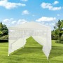 Tonnelle 140 Acier 100 % polyester 3 x 3 m Blanc de BigBuy Outdoor, Belvédères - Réf : S7186553, Prix : 96,91 €, Remise : %