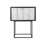 Armoire Romimex Blanc Noir Bois 44 x 165 x 103 cm de Romimex, Buffets, crédences et vaisseliers - Réf : D1617877, Prix : 940,...