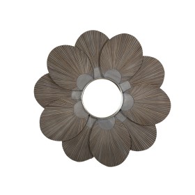 Miroir mural Romimex Noir Bois Fleur 122 x 122 x 7 cm de Romimex, Miroirs muraux - Réf : D1617879, Prix : 663,31 €, Remise : %