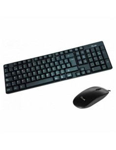 Set mit Computeraccessoires Trust Qoby 4 Stücke Schwarz | Tienda24 Tienda24.eu