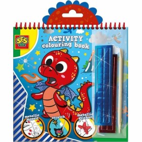 Desenhos para pintar SES Creative Activity Colouring Book 3 em 1 Caderno de SES Creative, Cadernos e livros para colorir - Re...