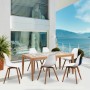 Tuinstoel Branco 50 x 55 x 85,5 cm (2 Unidades) de BigBuy Outdoor, Cadeiras para mesa de jardim - Ref: S7187116, Preço: 116,5...