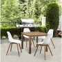 Tuinstoel Branco 50 x 55 x 85,5 cm (4 Peças) de BigBuy Outdoor, Cadeiras para mesa de jardim - Ref: S7187117, Preço: 202,51 €...