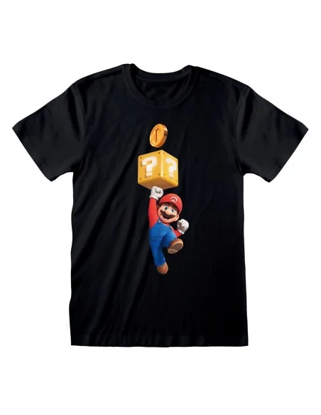 Short Sleeve T-Shirt Super Mario Mario Coin Black Unisex | Tienda24 Tienda24.eu