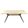 Mesa auxiliar Romimex Negro Beige Metal Madera MDF 180 x 75 x 90 cm de Romimex, Mesas - Ref: D1617909, Precio: 387,15 €, Desc...