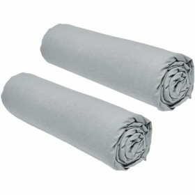 Fitted sheet TODAY essential Grey 160 x 200 cm by TODAY, Sheets and pillowcases - Ref: S7187580, Price: 35,09 €, Discount: %